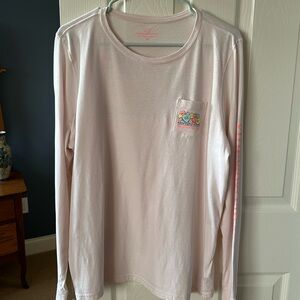 Ladies XL Vineyard Vines Pink Long Sleeve Tee